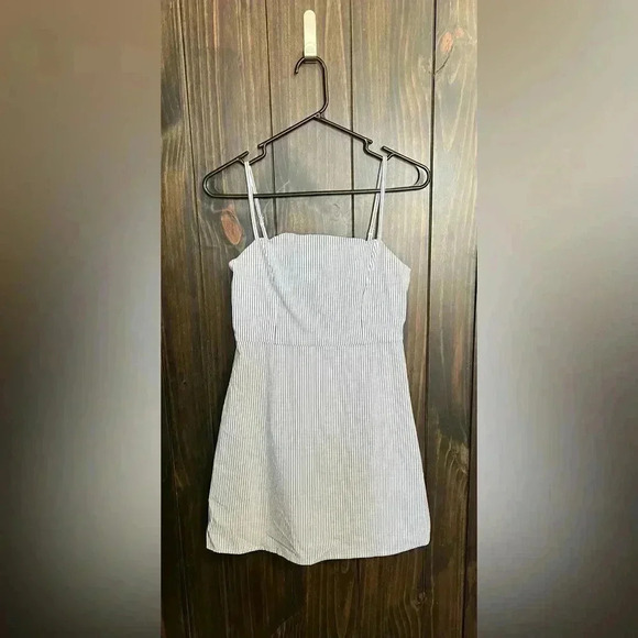 Kimchi Striped Fit and Flare Dress-Nautical Preppy Summer-Size: Medium - Picture 5 of 12